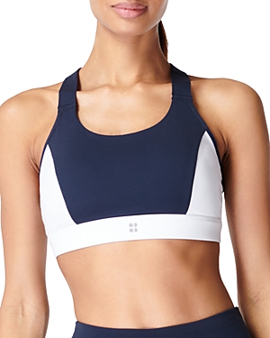 sweaty betty color blocked power medium support sports bra
