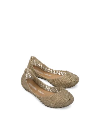 Mini Melissa - Girls' Campana Papel Flats - Toddler, Little Kid, Big Kid