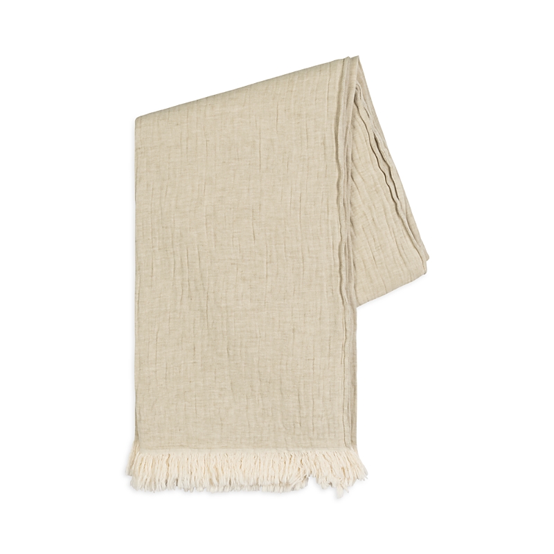 Lands Downunder Soho Cotton Linen Throw In Sage