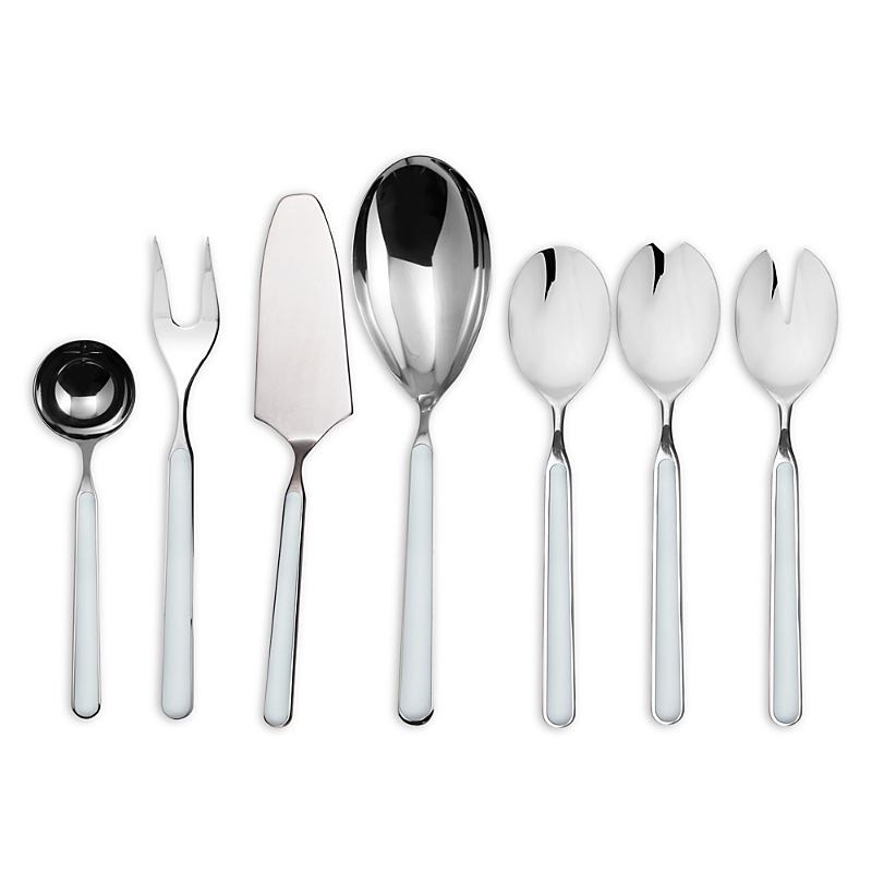 Mepra Fantasia 7 Piece Serving Set In Azzurro
