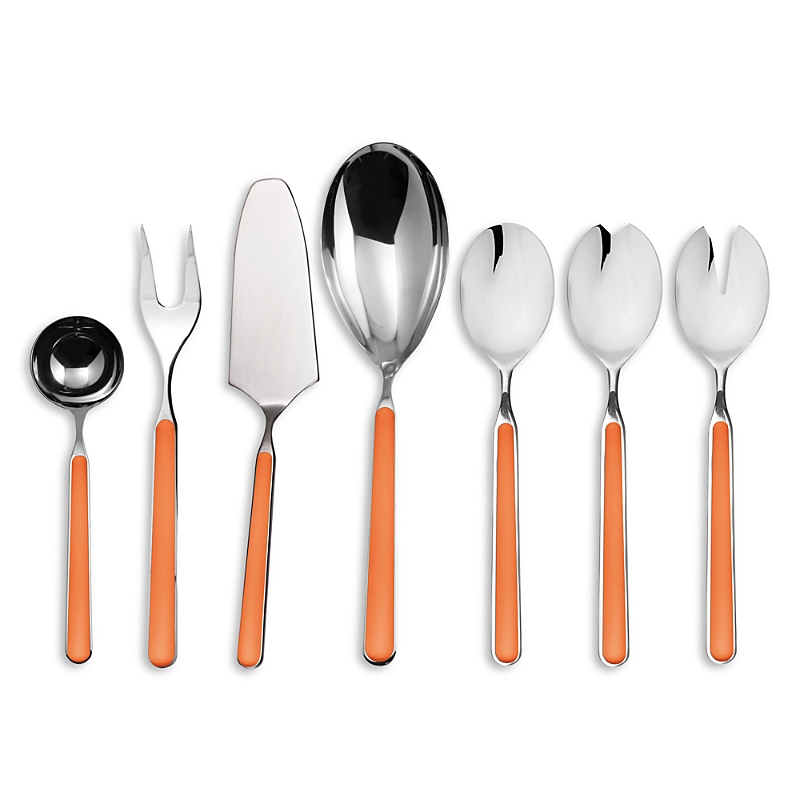 Mepra Fantasia 7-piece Stainless Steel Place Setting Set In Carota