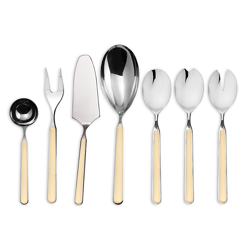 Mepra Fantasia 7-piece Serving Set In Vaniglia