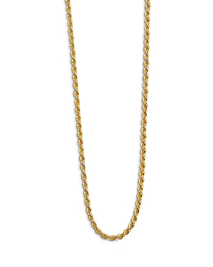 Argento Vivo Rope Chain Strand Necklace in 18K Gold Plated Sterling Silver, 16-18
