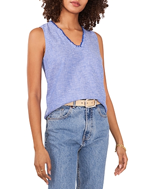 Vince Camuto Ruffle Neck Tank Top
