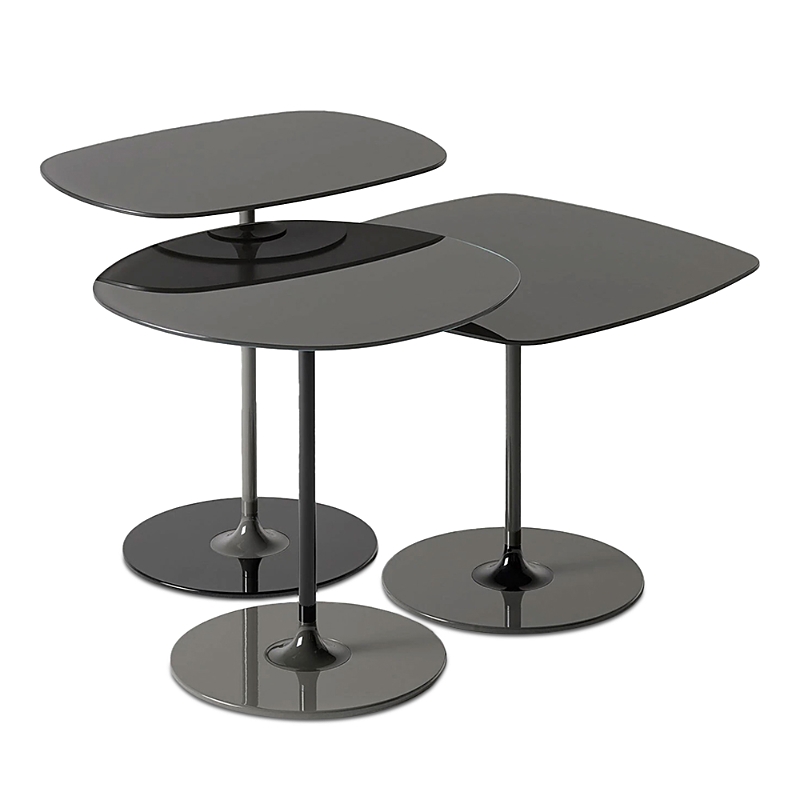 Kartell Thierry Side Table, Set Of 3 In Black