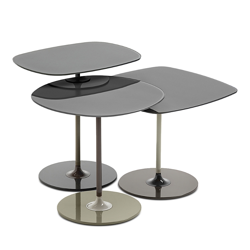 Kartell Thierry Side Table, Set Of 3 In Gray