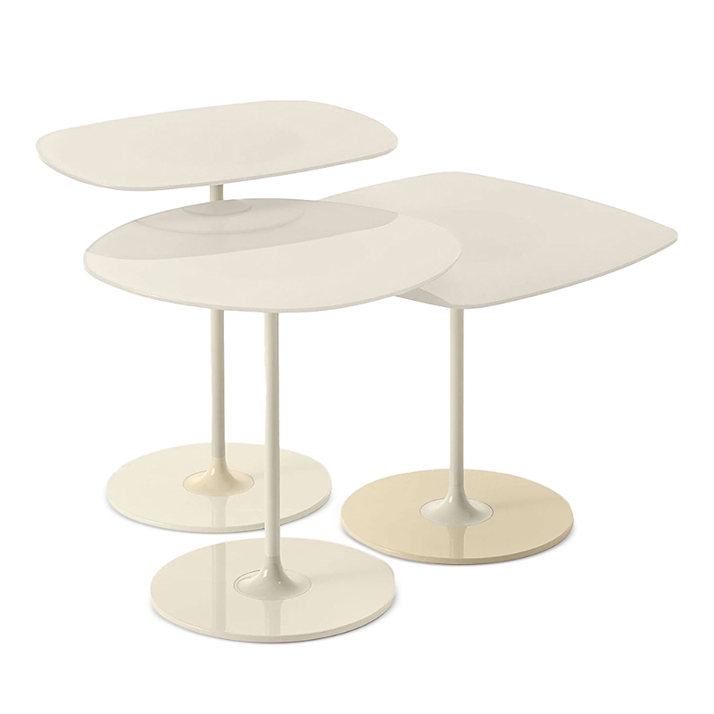 Kartell Thierry Side Table, Set Of 3 In White