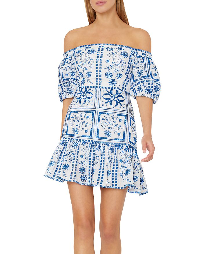 Beaded Top Monogram Tile Maxi Dress - Ready to Wear