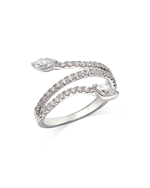 Bloomingdale's Diamond Marquis & Round Wrap Ring in 14K White Gold, 0.75 ct. t.w. - 100% Exclusive