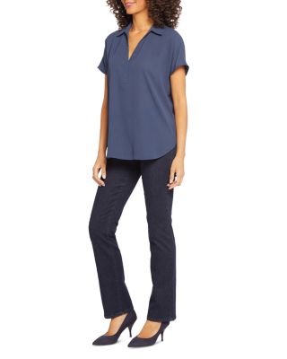 Becky Printed Short Sleeve Blouse