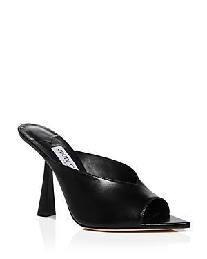 Jimmy Choo Maryanne 100 Glittered Mules In Black