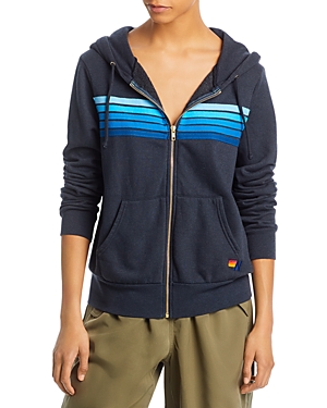 AVIATOR NATION RAINBOW STRIPE HOODIE