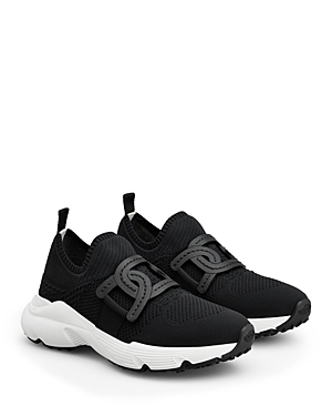 Shop Tod's Women's Kate Pull On Running Sneakers In Black