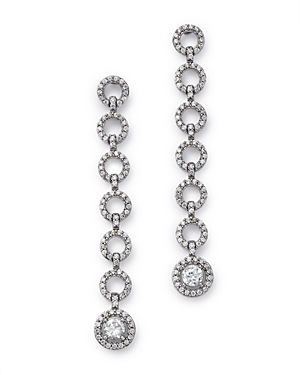 Bloomingdale's Diamond Open Circle Drop Earrings in 14K White Gold, 1.0 ct. t.w - 100% Exclusive