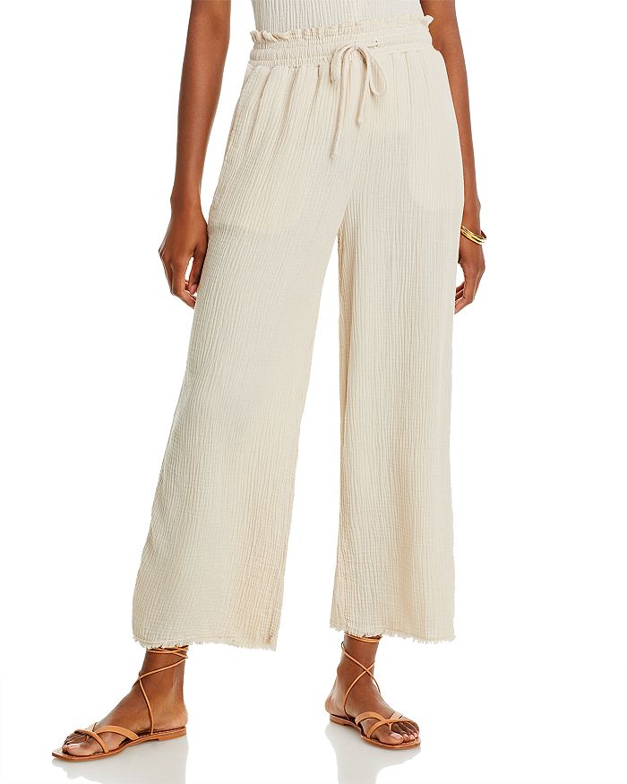 Double Gauze Smocking Waist Pants main image 0