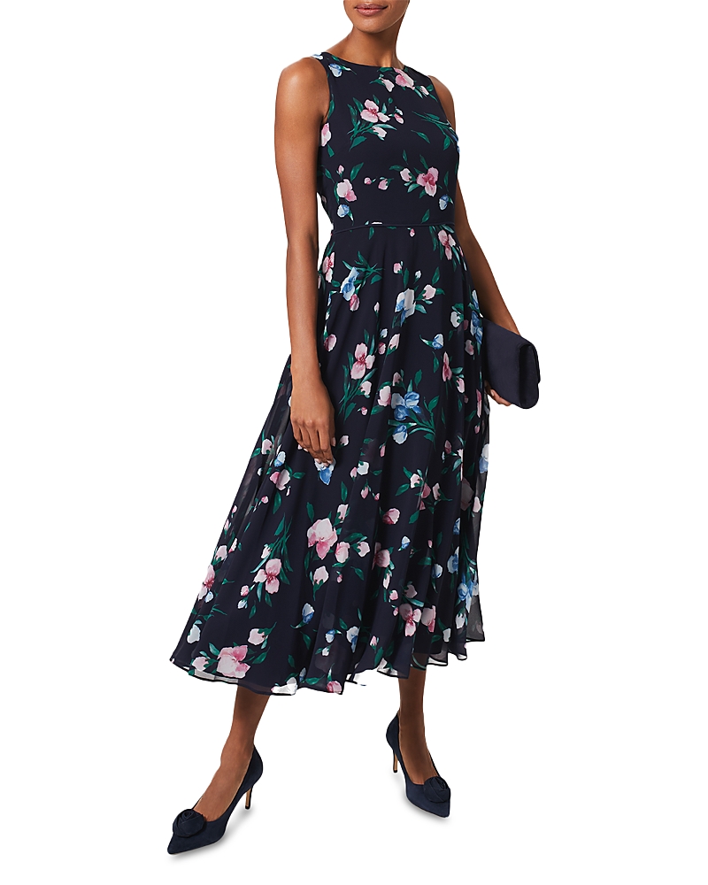 HOBBS LONDON PETITES CARLY MIDI DRESS