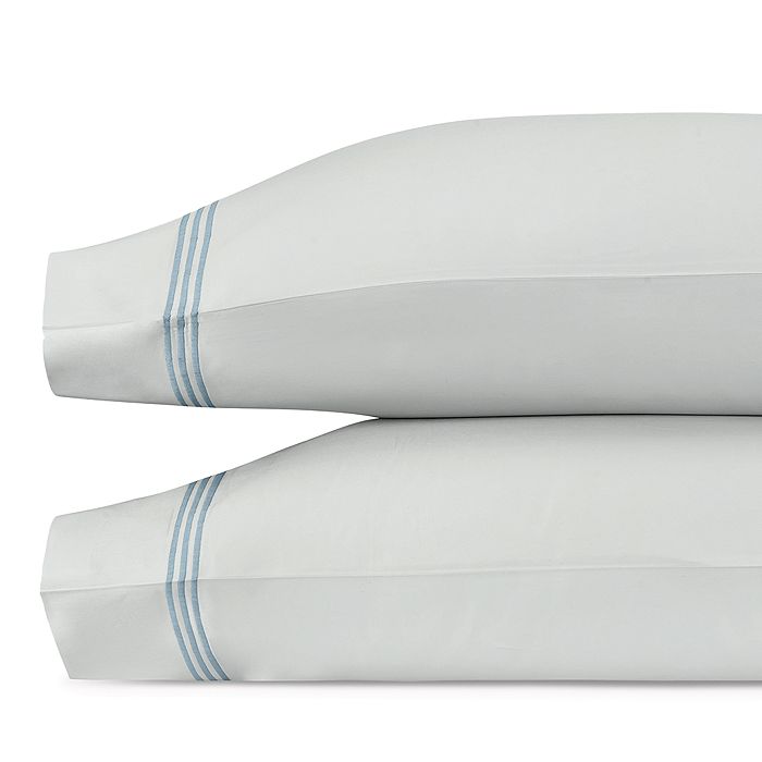 Matouk Bel Tempo Nocturne Standard Pillowcase, Pair In Pool