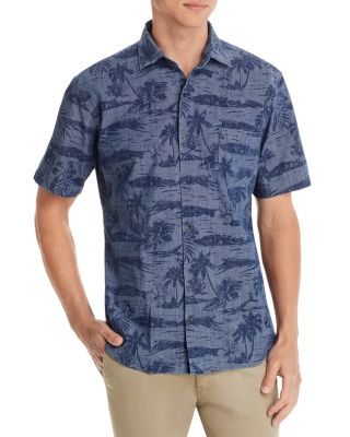 Peter Millar Sea Lore Stretch Short Sleeve Button Front Shirt