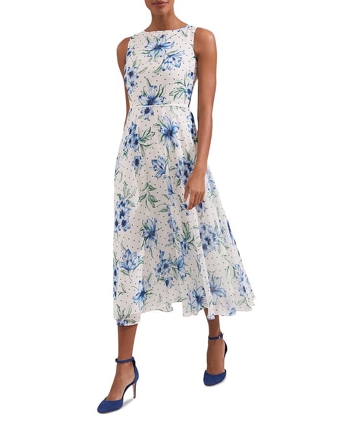 HOBBS LONDON Carly Floral Midi Dress | Bloomingdale's