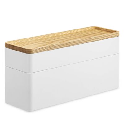 Yamazaki Rin Natural Accessory Holder and Watch Case with Tray