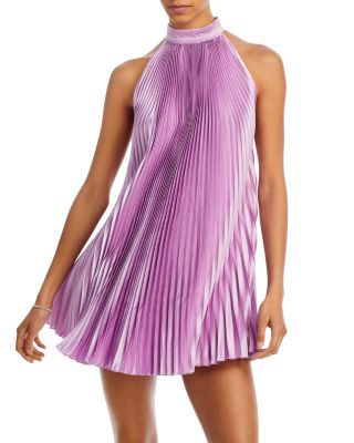 L'IDEE Amour Sleeveless Pleated Mini Dress | Bloomingdale's Women