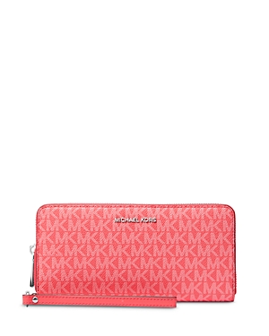 Michael Michael Kors Jet Set Travel Monogram Continental Wallet Michael Michael Kors Jet Set Travel Monogram Continental Wallet