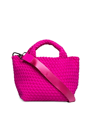 Naghedi St. Barths Woven Mini Tote In Miami Pink