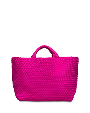 Naghedi St. Barths Large Woven Tote In Miami Pink