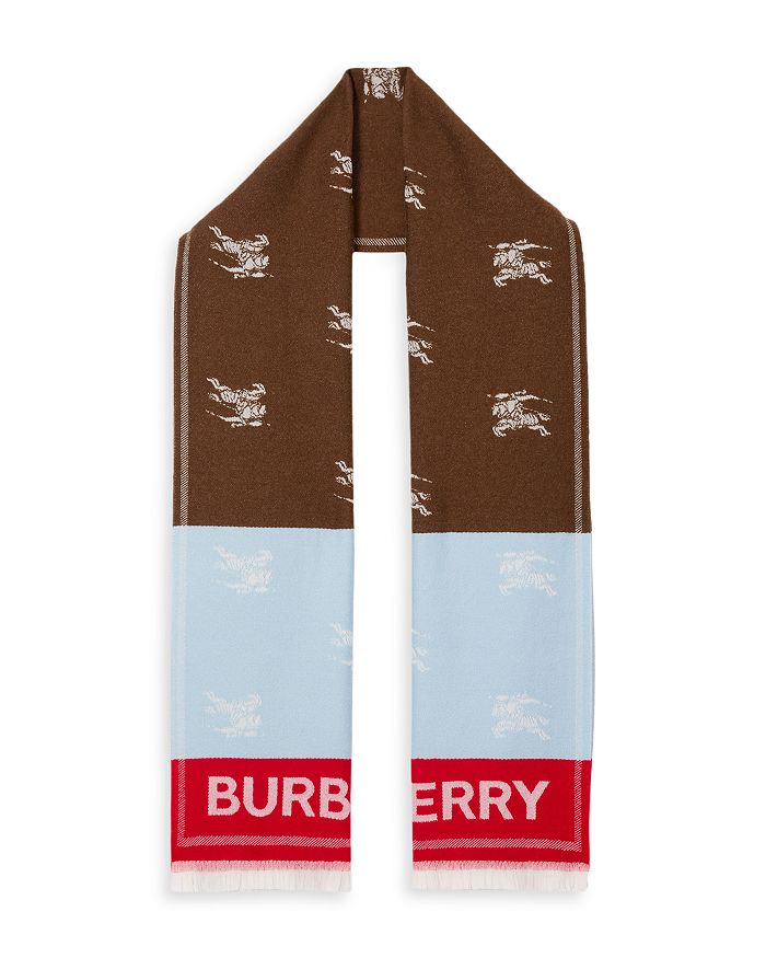 Burberry EKD Wool Jacquard Scarf Bloomingdale's