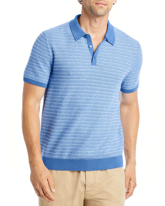 Michael Kors - Cotton & Nylon Textured Stitch Regular Fit Polo Shirt