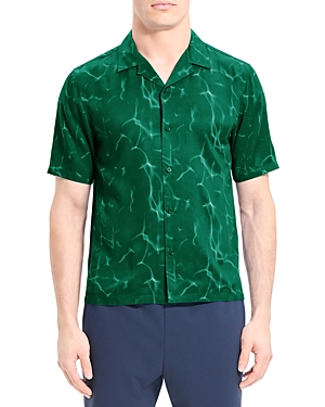 Theory Irving Short Sleeve Button Front Camp Shirt