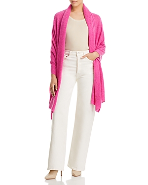 Shop C By Bloomingdale's Cashmere Travel Wrap - 100% Exclusive In Rose Heather