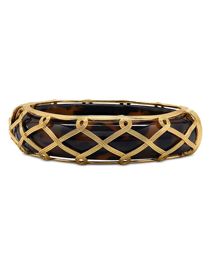 Capucine De Wulf Goddess Hinged Tortoise Bangle Bracelet