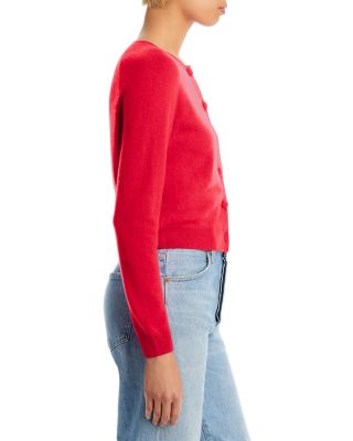 100% Cashmere Crewneck Cardigan - Exclusive