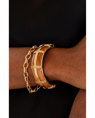 Gaia Hinged Bangle Bracelet