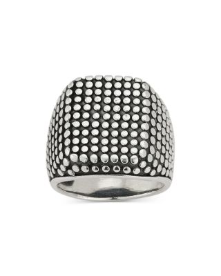 Dotted Square Signet Ring