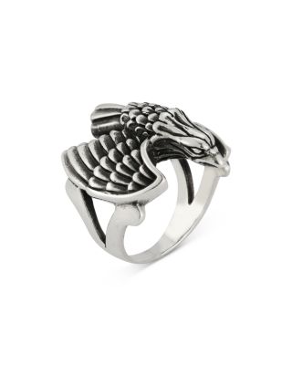 Sterling Silver Oxidized Eagle Ring