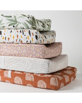 Quilted Changing Pad Cover in GOTS Certified Organic Muslin Cotton