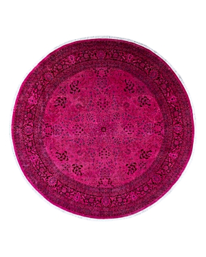 Bloomingdale's Fine Vibrance M1324 Round Area Rug, 7'1" X 7'1" In Purple