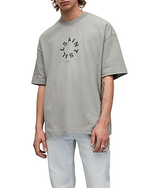 Allsaints Tierra Graphic Tee In Leaf Green