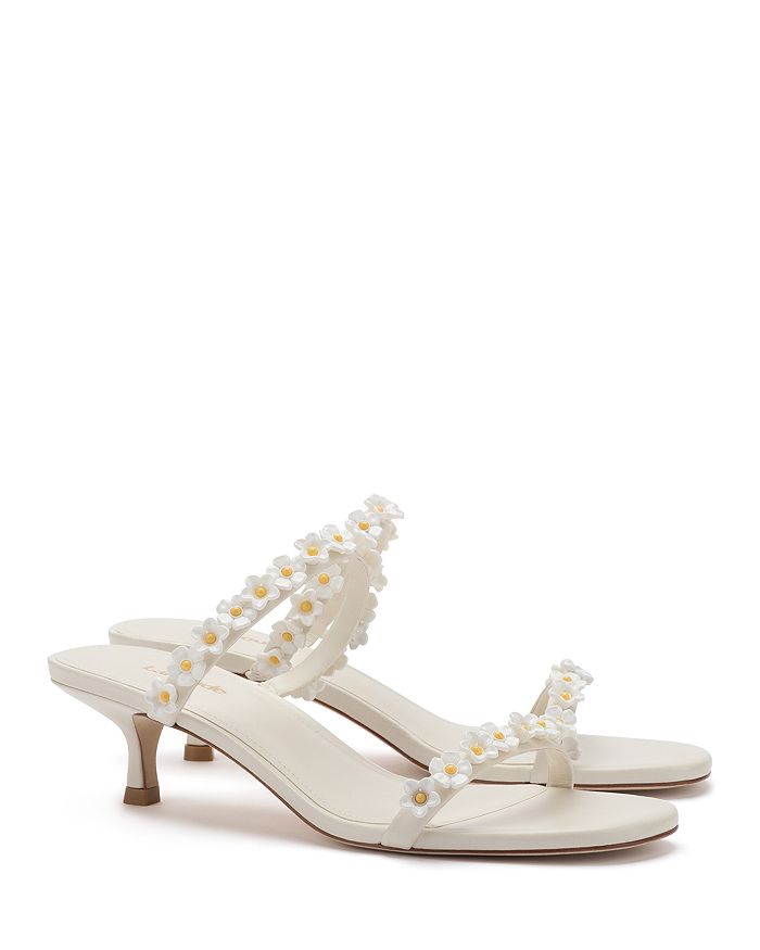 Ivory kitten heel sandals online