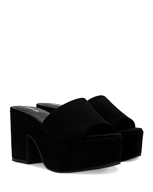 Larroude Women's Miso Platform High Heel Slide Sandals In Black
