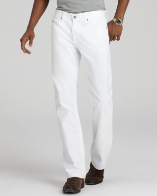 AG Matchbox Slim Fit Jeans in White Bloomingdale s