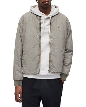 ALLSAINTS VESCO RELAXED FIT QUILTED ZIP FRONT JACKET