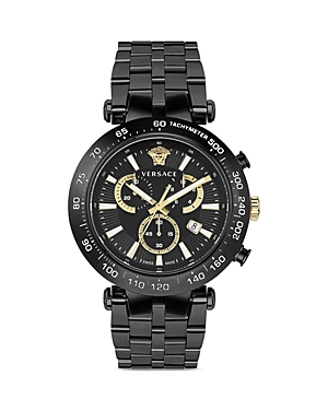 Shop Versace Bold Chrono Watch, 46mm In Black