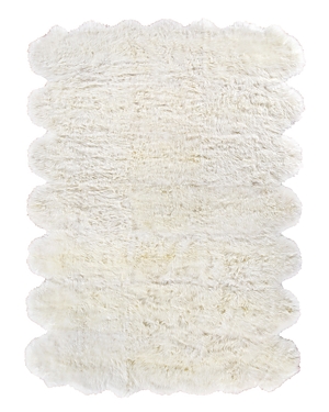 Exquisite Rugs Sheepskin Er3855 Area Rug, 8' X 11' In Ivory