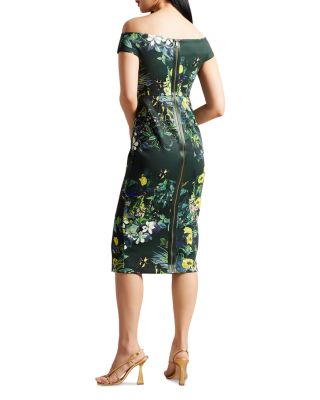 ted baker floral dress neon straps Ted Baker | Dresses | Ted Baker Cream Floral Sheath Dress With Neon Lime  Straps