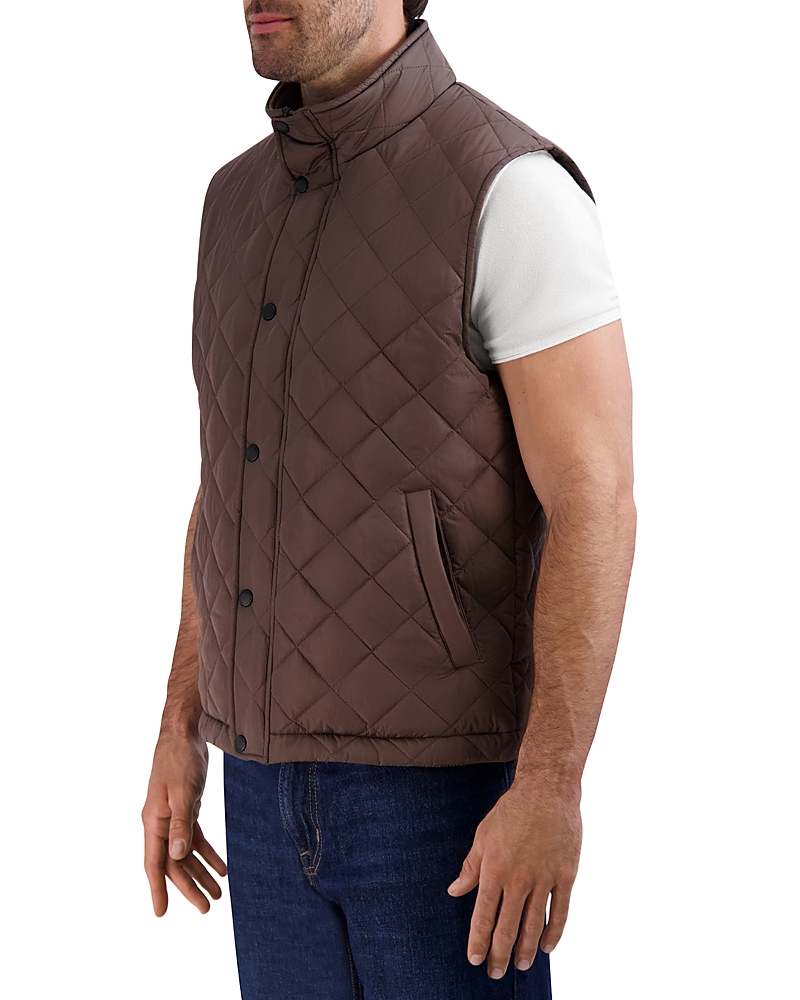 Cole Haan Quilted Vest In Wren