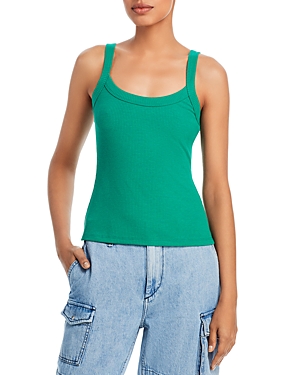 Aqua Ribbed Tank Top - 100% Exclusive In Kelly Green