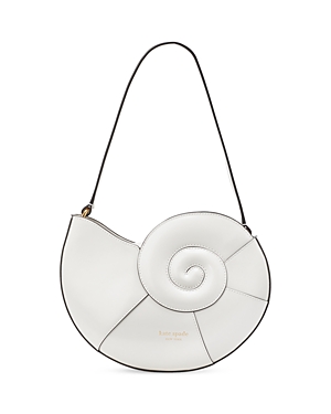 KATE SPADE KATE SPADE NEW YORK NAUTILUS SHELL SPAZZOLATO LEATHER SHOULDER BAG
